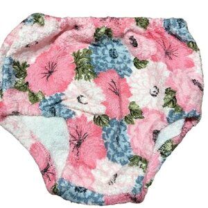 Label Jane Baby Diaper Cover 12M Pink Pull On Floral Boho Hippie Preppy Girly